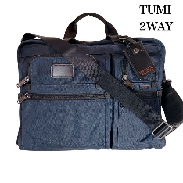 TUMI アルファ ALPHA ビジネスバッグ 2WAY ネイビー ショルダー トゥミ ブリーフケース