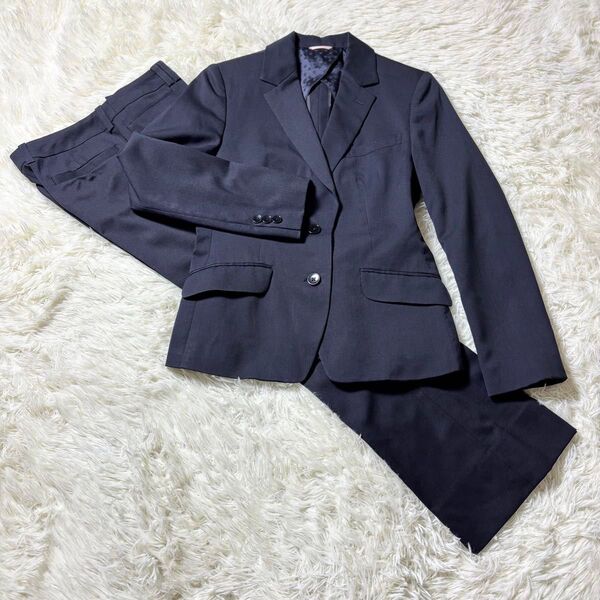 洋服の青山 nline Precious セミフレア 9号 ネイビー ストレッチ