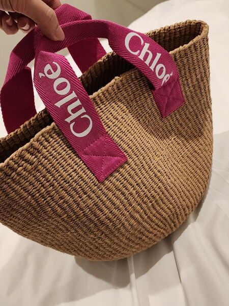 24SS Chloe クロエ Chloe Kids ロゴ カゴバッグ新品未使用 かごバッグ