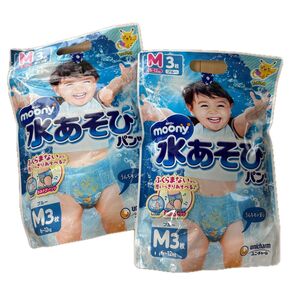 ピカチュウデザイン moony 水あそびパンツ Mサイズ 3枚×2パック