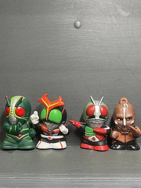 仮面ライダー ソフビコレクション 指人形 4体