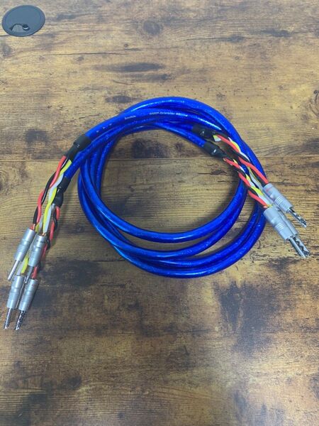 Zonotone スピーカーケーブル 6NSP-Granster5500α 1.5mペア ロジウムメッキバナナプラグ付