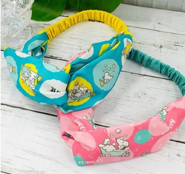マツキヨココカラとスヌーピーコラボ、ヘアバンド2つ、非売品