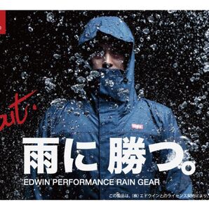 4L ベリオスレインスーツ EDWIN エドウィン EW-900 インディゴカモ レインコート XXXL サウナスーツダイエット