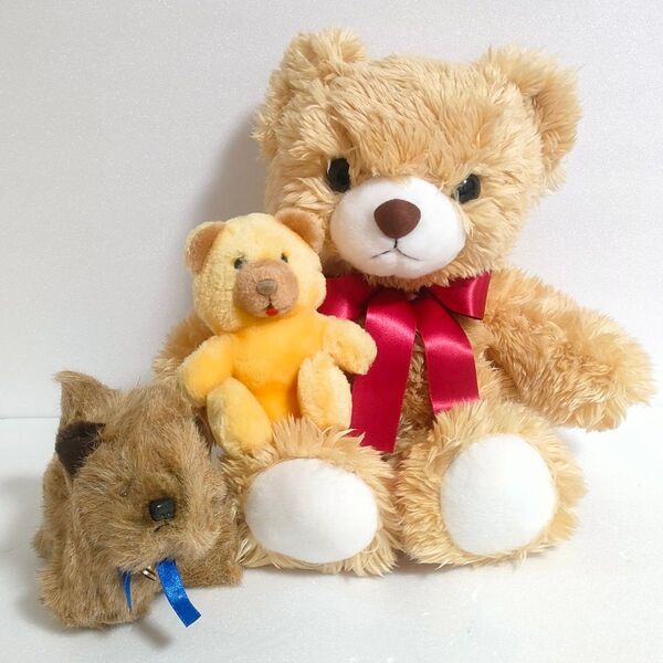 DAKIN 1984 ぬいぐるみ かわいい犬の縫いぐるみ ベア くまさん テディベア風 まとめ タグ無し ヴィンテージ レトロ