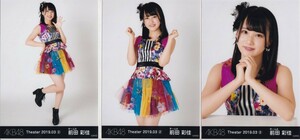 AKB48 前田彩佳 Theater 2019.03 (2) 月別 生写真 3種コンプ