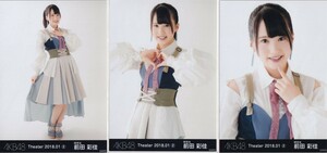 AKB48 前田彩佳 Theater 2018.01 (2) 月別 生写真 3種コンプ