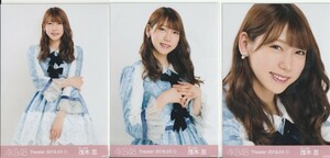 AKB48 茂木忍 Theater 2018.03 (1) 月別 生写真 3種コンプ