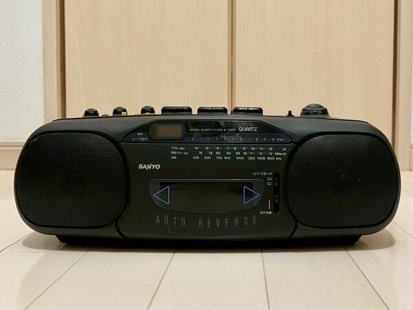 SANYO カセット ラジオ 三洋電機 U4-S12 ラジカセ サンヨー オーディオ機器 昭和レトロ テープ
