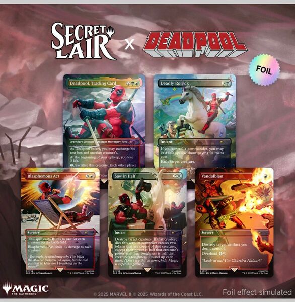 未開封 Secret Lair x Marvel’s Deadpool Foil