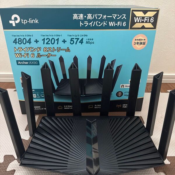 美品 tp-link Wi-Fi6 ルーター機 AX90