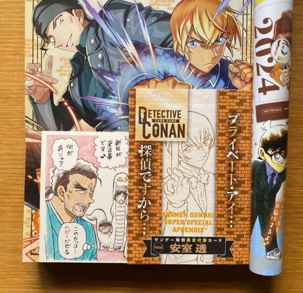 少年サンデーS3月号ふろく 年賀状ポストカード TCGカード 2点セット