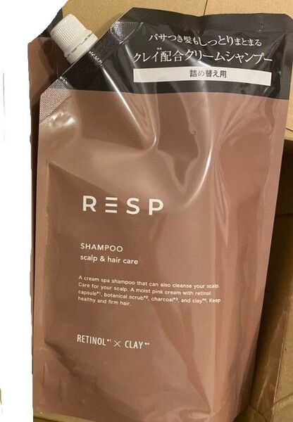 レチスパ resp クリームシャンプー 400g 1袋 スカルプ ヘアケア クレイ レチノール 美容保湿成分入り