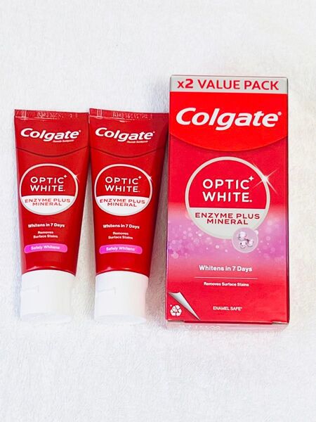 リニューアル コルゲート ホワイトニング歯磨き粉 オプティックホワイト 80g 日本未発売 2本 Colgate