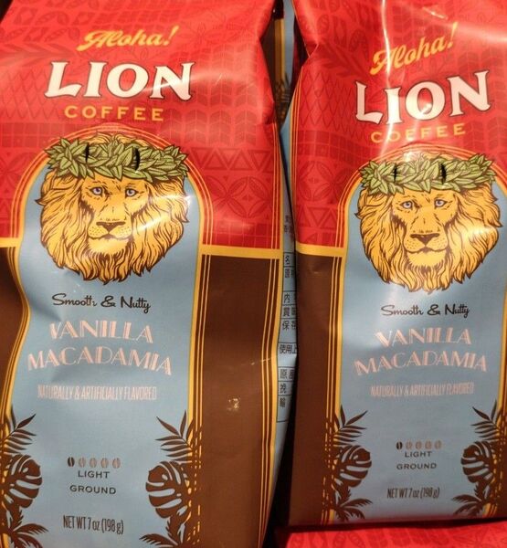 LION COFFEE バニラマカダミア 198g×2袋