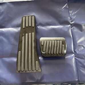 CX-60 アルミペダルカバー 滑り止めゴム付き ブラック アクセル ブレーキ
