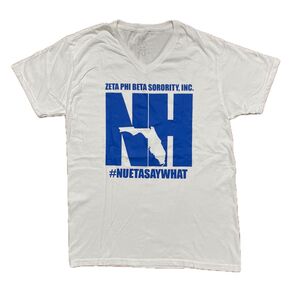 FRUIT OF THE LOOM フルーツオブザルーム プリント Tシャツ ホワイト Vネック コットン100% US古着