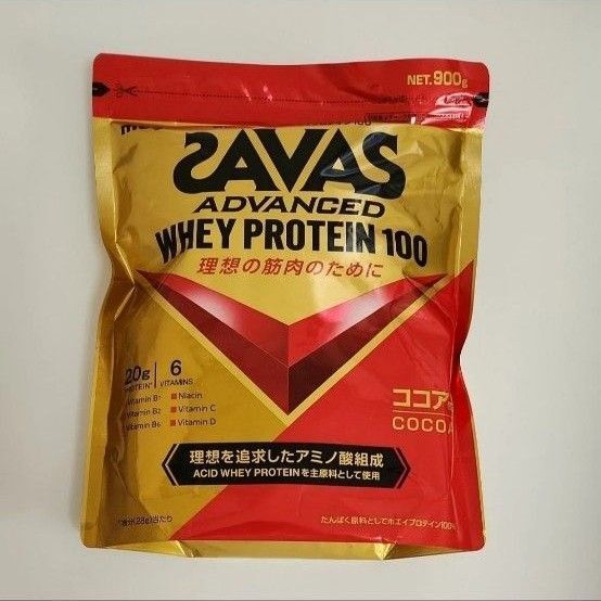 ザバス SAVAS ホエイプロテイン100 ココア味 900g