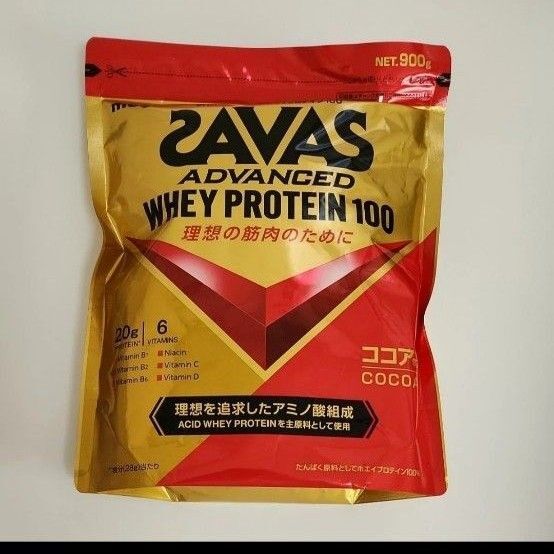 ザバス SAVAS ホエイプロテイン100 ココア風味 900g