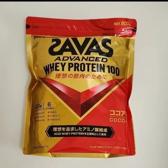 ザバス SAVAS ホエイプロテイン100 ココア風味 900g