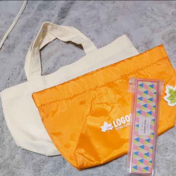 新品未使用 LOGOS ランチバッグ お箸 スプーン 日本製 セット 保冷バッグ はし 箸 コンビセット