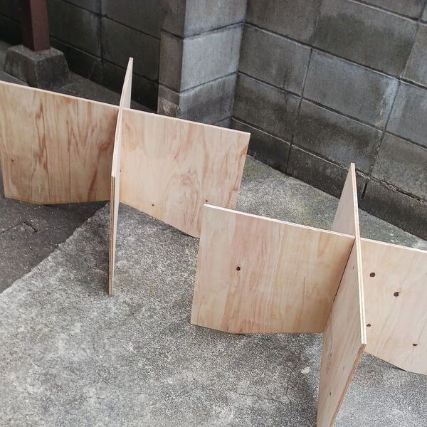 ペケ台 DIY 高450×幅910×厚12 4枚1組 加工台 ベニヤ台 作業台