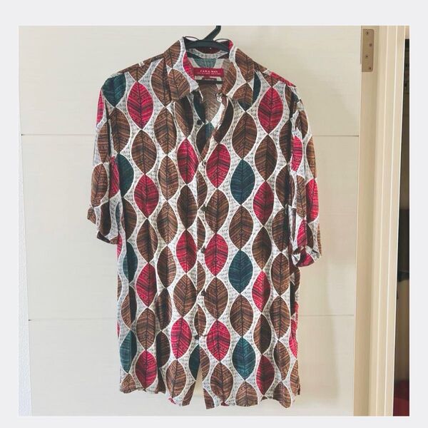 【傑作】ZARA 総柄 シャツ 半袖 ボタニカル