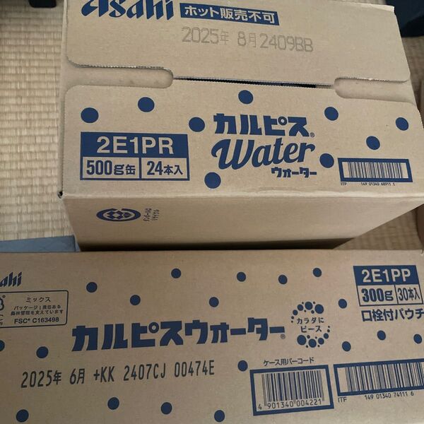 定価6,300円相当 カルピスウォーター 缶500g×24本 パウチ300ml×30本 セット