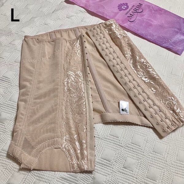 ウエストニッパー L コルセット 補正下着 ダイエット 姿勢 痩身 ベージュ