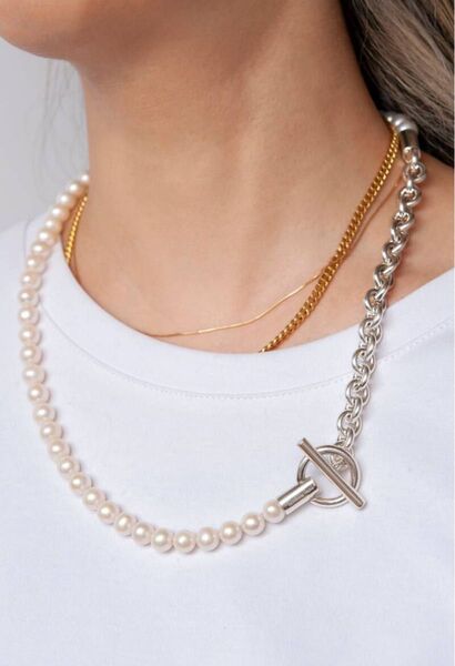 【美品】ノブイケグチ【NECKLACE NO.503】 SV925×GENUINE PEARL 天然パール 8mm ネックレス