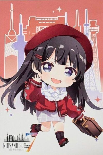 にじさんじ 7大タワー NIJISANJI THE SEVENTH TOWER ポストカード 月ノ美兎