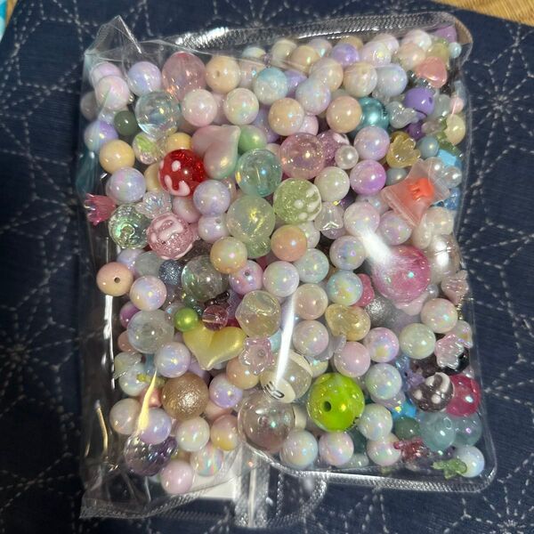ビーズ詰め合わせ まとめ売り ハンドメイド アクセサリーパーツ カラフル ミックス