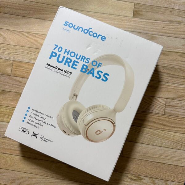 訳アリ 特価 soundcore H30i アンカー ソフトレザー ワイヤレスオンイヤー ヘッドホン 70時間再生可能 Anker