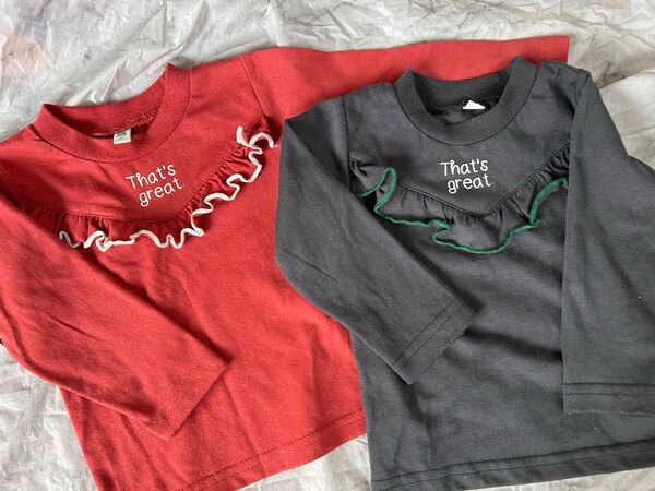 女の子 まとめ売り 薄手 長袖Tシャツ ロンT 80サイズ