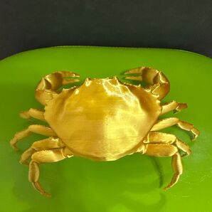 カニ 模型 シルク 金色 PLA 装飾 幸運 ギフト 置物