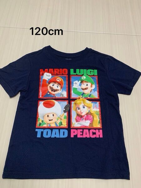 未使用 訳あり 任天堂スーパーマリオ Tシャツ 男の子 半袖Tシャツ120cm