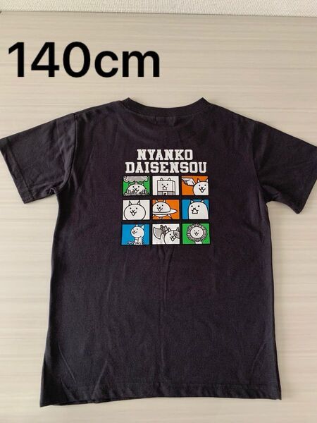 未使用 にゃんこ大戦争 Tシャツ 任天堂 男の子 半袖Tシャツ 140cm