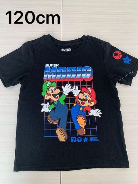 未使用 任天堂スーパーマリオ 半袖 ブラザーズ ルイージ Tシャツ 120cm