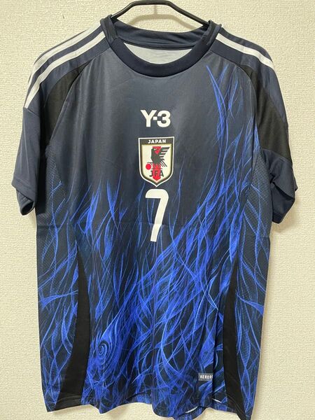 Y-3 サッカー日本代表ユニフォーム2024 ホーム 番号7 三笘 薫
