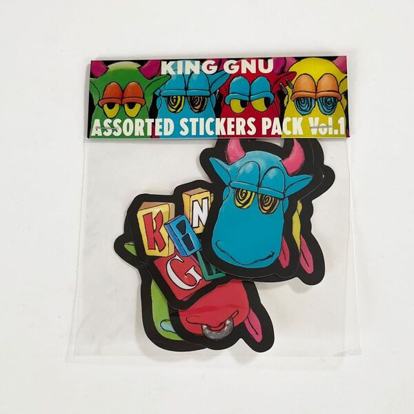 King Gnu キングヌー ASSORTED STICKERS PACK ステッカー ①