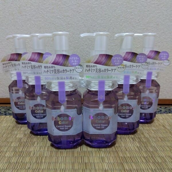 &honey アンドハニー カラー コントロールリペア ヘアオイル 3.0 オルタンシアハニーの香り 100mL 6個