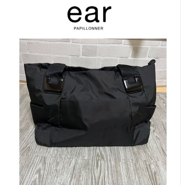 イアパピヨネ 樹脂パーツトートバッグLサイズ ear PAPILLONNER 黒