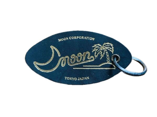 MOON Corporation レザーキーホルダー ブラック
