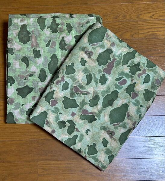 「軍幕」トルコ軍 ダックハンターカモ シェルターハーフポンチョ 2枚
