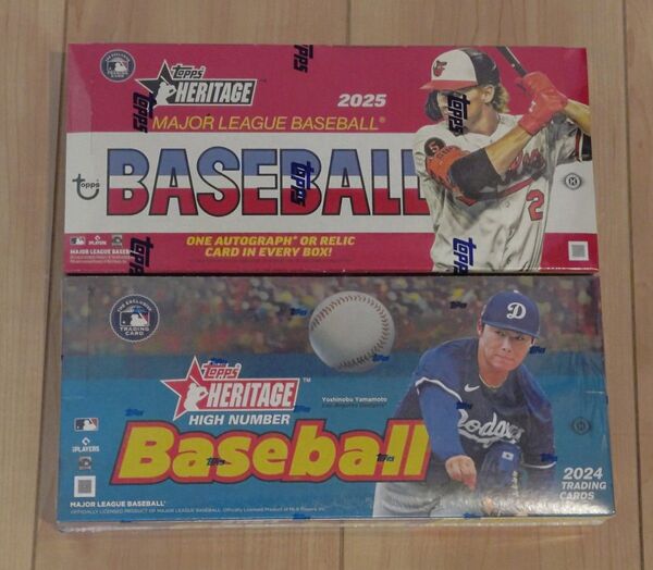 2点セット Topps Heritage High Number Baseball 未開封ボックス