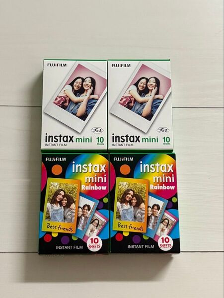 【40枚】instax mini チェキ フィルム2種セット