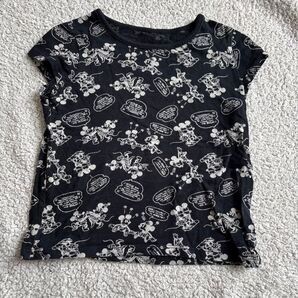 Tシャツ 半袖Tシャツ 総柄 トップス ミッキー ディズニー UNIQLOトップス
