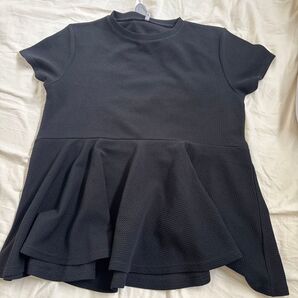 ブラック Tシャツ カットソー トップス 半袖Tシャツ coca 黒