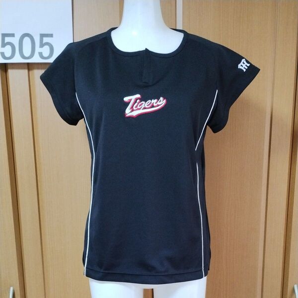 阪神タイガース・半袖TシャツL ブラック ファンクラブの入会記念品だと思います ミズノMMIZUNO製
