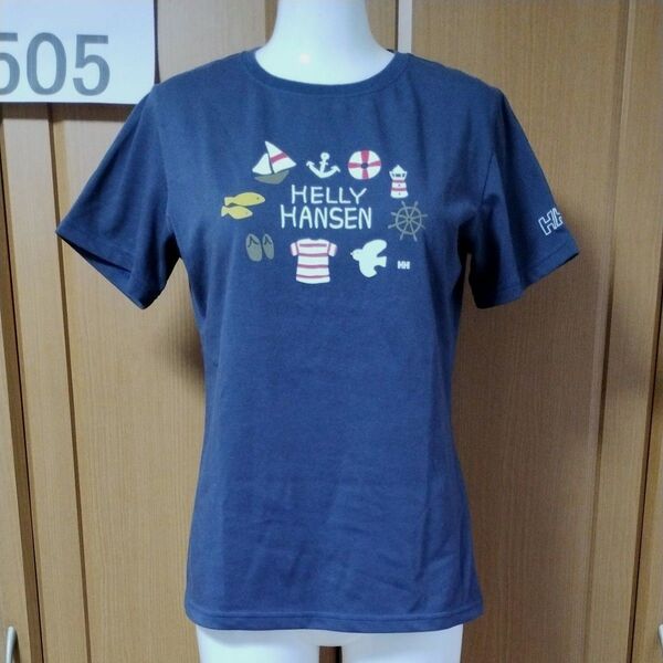 ヘリーハンセン半袖TシャツWL ネイビー 高機能消臭素材 ポリジン採用 抗菌・防臭銀イオン(Ag+)HELLY HANSEN